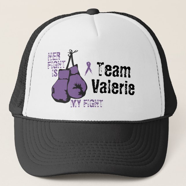 Casquette Personnaliser Lupus Soutien Son combat est la boît (Devant)