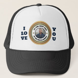 Casquette Personnaliser photo de meilleur père personnalisé