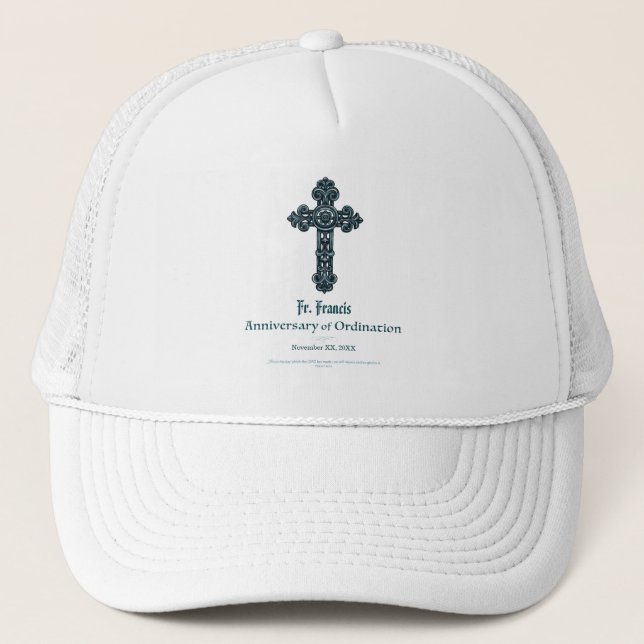 Casquette Personnalisez, prêtre d'anniversaire de (Devant)