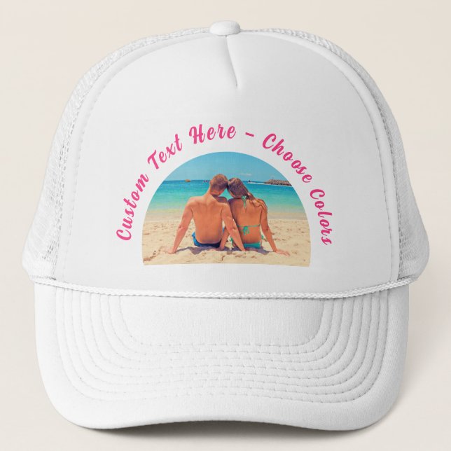 Casquette Personnalisez votre cadeau de chapeau photo avec d (Devant)