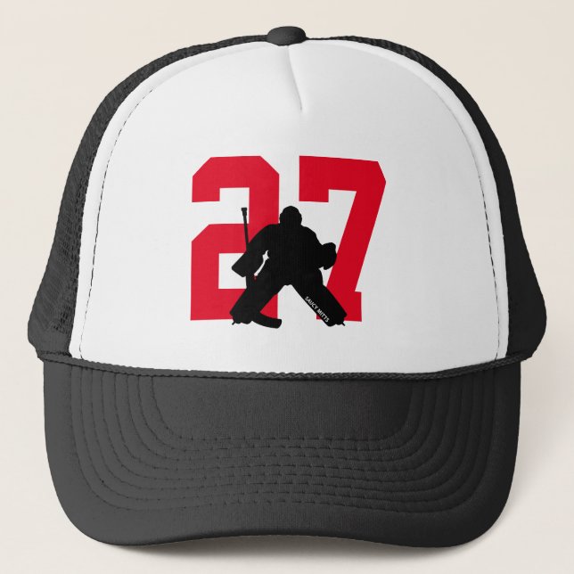 Casquette Personnalized Custom Hockey Goalie (Devant)