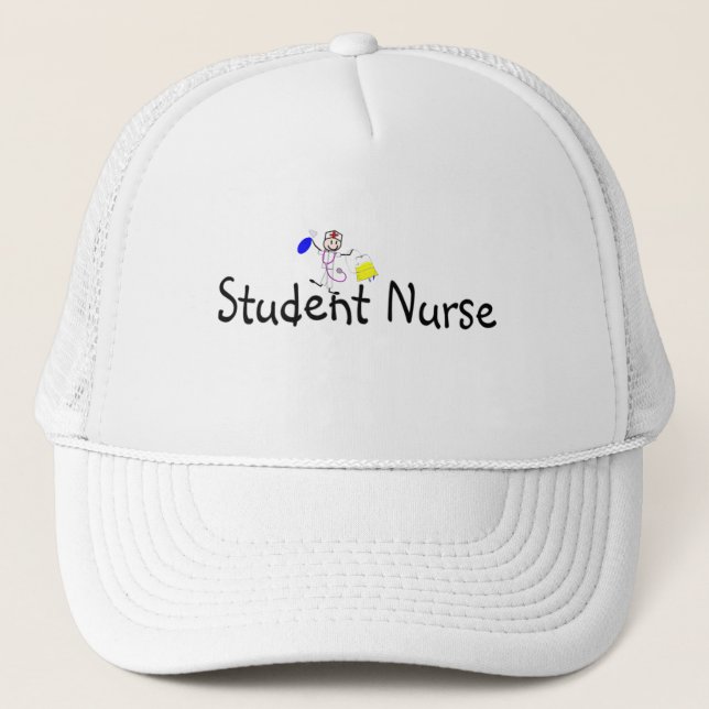 Casquette Personne de bâton d'élève-infirmière (Devant)