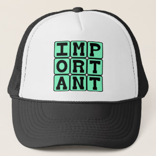 Casquette Personne importante, spéciale