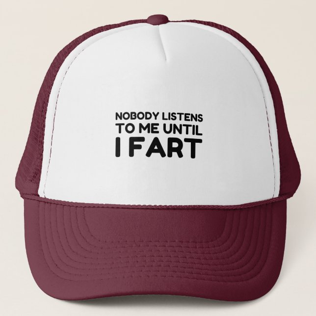 Casquette Personne Ne M'Écoute Jusqu'À Ce Que Je Passe (Devant)