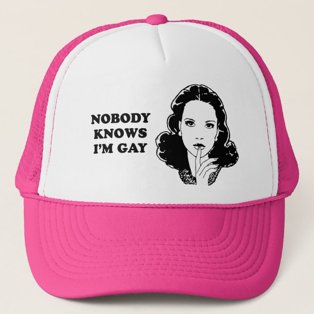 Casquette PERSONNE NE SAIT que je suis GAI (Devant)