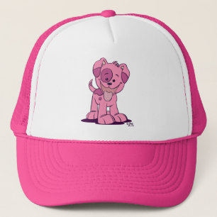 Casquette Petit chapeau de camionneur de chiot rose