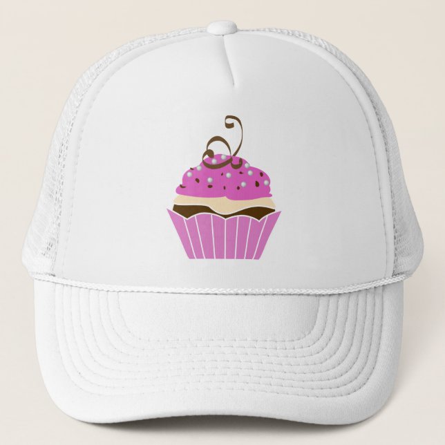 Casquette Petit gâteau de fraise et de chocolat (Devant)