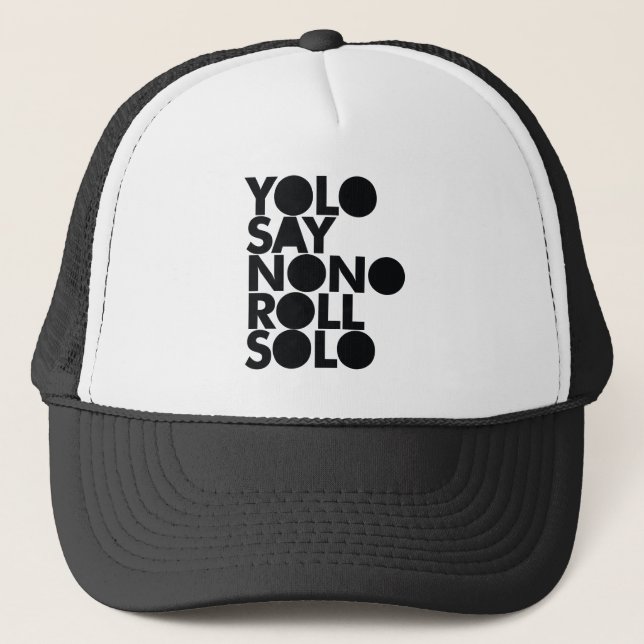 Casquette Petit pain de YOLO en solo rempli (Devant)