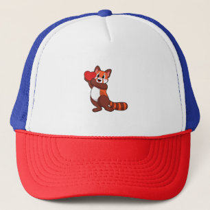 Casquette Petit panda roux à Love with Heart.PNG