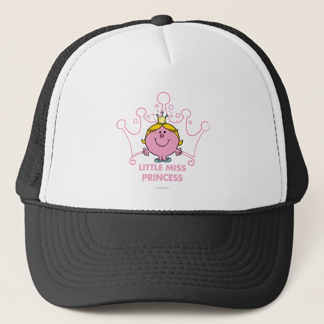 Casquette Petite Mlle Princesse | Couronne rose à cinq point (Devant)