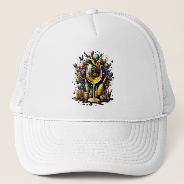 Casquette Petite soeur, c'est l'heure de la fête (Devant)