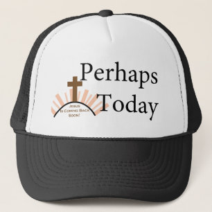 Casquette Peut-être aujourd'hui - sur le blanc