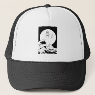 Casquette Phare de Bell Rock pleine lune