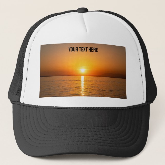 Casquette Photo et texte personnalisés chic et élégant (Devant)