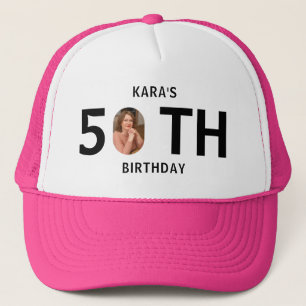 Casquette Photo personnalisé 20e 30e 40e 50e 60e 70e anniver