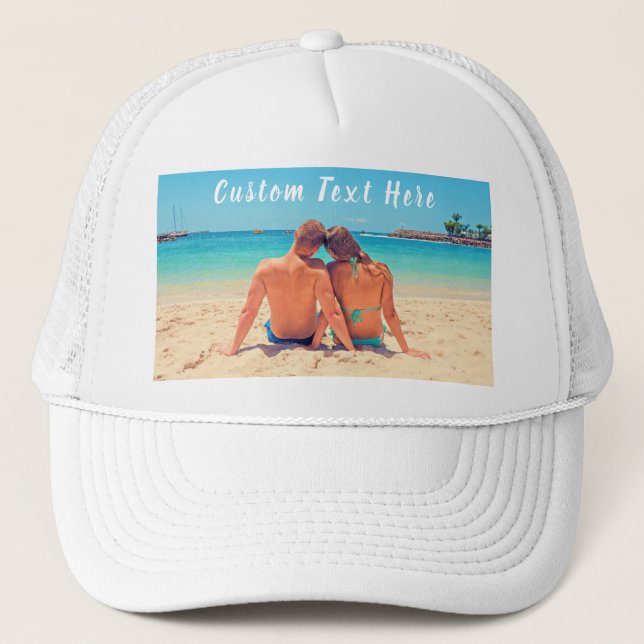 Casquette photo personnalisé Vos photos et texte f (Devant)