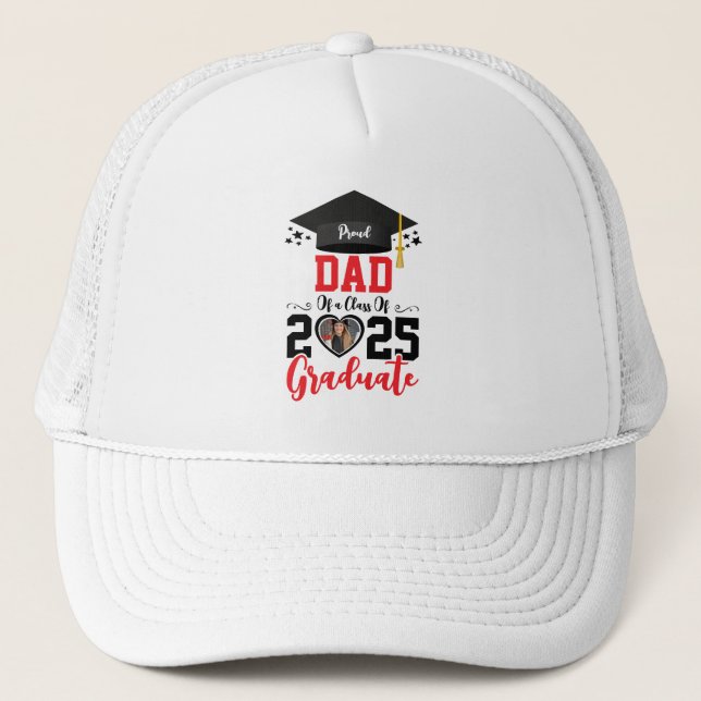 Casquette Photo personnalisée Fière Famille des diplômés 202 (Devant)