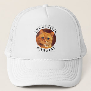 Casquette Photo personnalisée La vie est meilleure avec un c