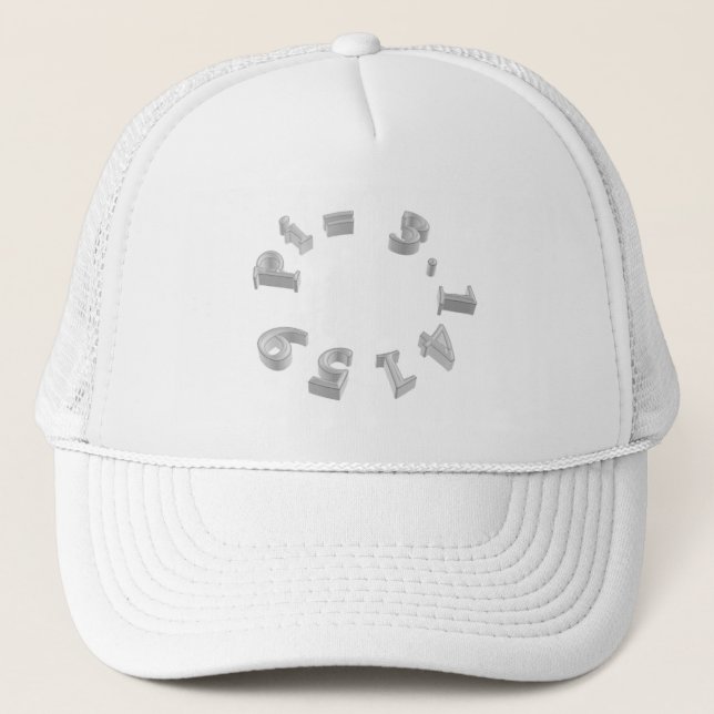 Casquette pi Chiffres Math Love pi= 3.14159 pi fête par jour (Devant)