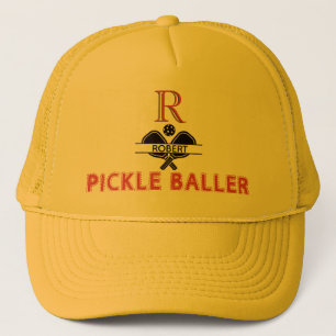 Casquette Pickball Guy Personnalisé Monogramme Nom initial