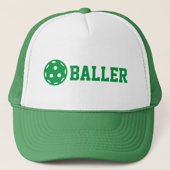 Casquette Pickle baller Funny Pickleball Texte personnalisé (Devant)
