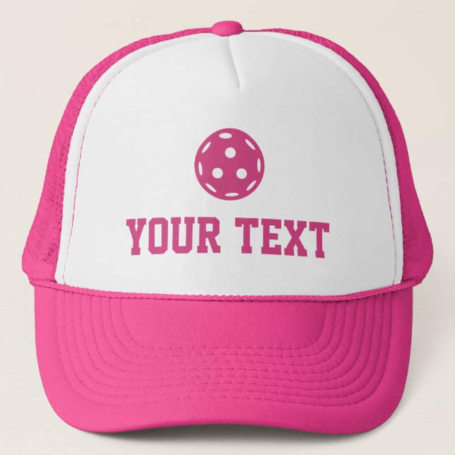 Casquette Pickleball Baller Funny Nom du texte personnalisé (Devant)