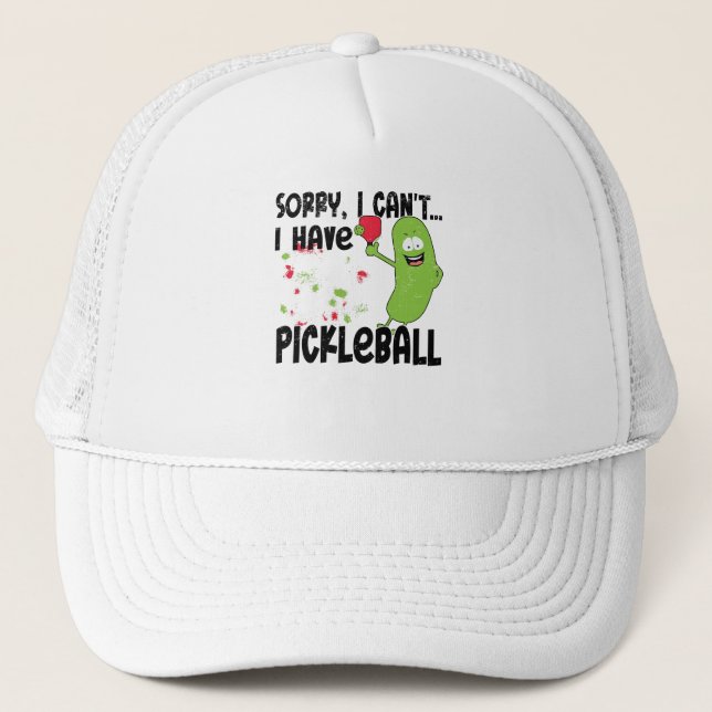 Casquette Pickleball Bat Player Hobby Pickle Sunset (Devant)