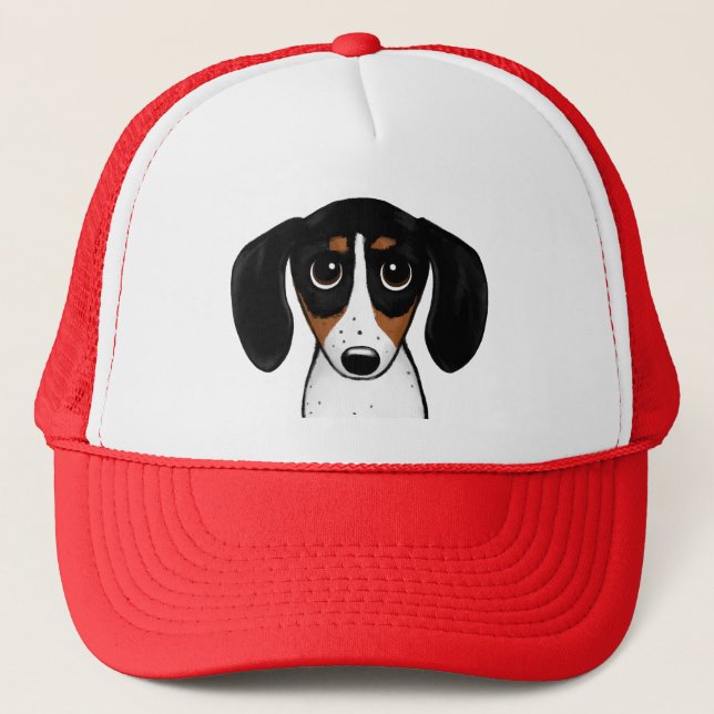 Casquette Piebald Dachshund Cute Chien (Devant)