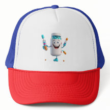 Pill Bottle Cartoon Hat