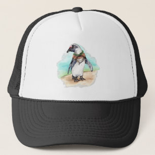 Casquette Pingouin africain sur une plage