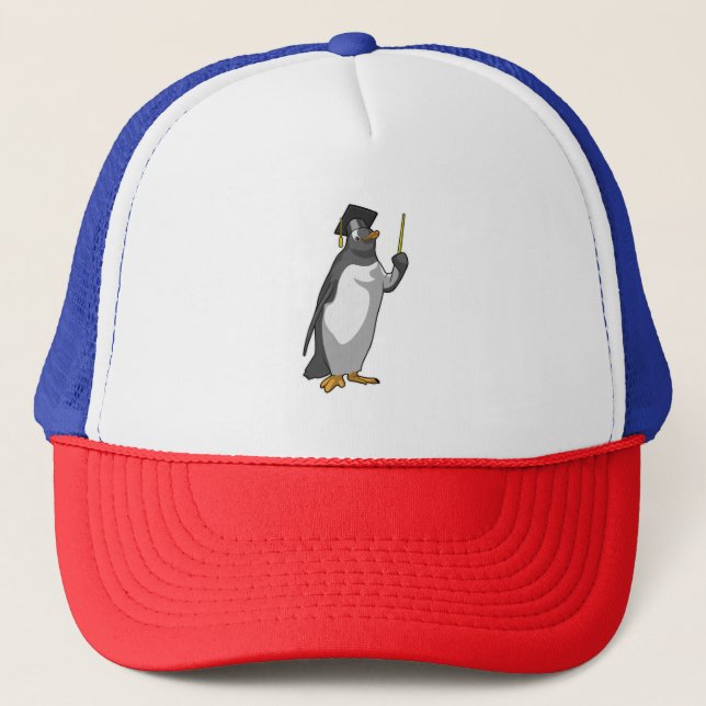 Casquette Pingouin as Teacher with Pointer (Devant)