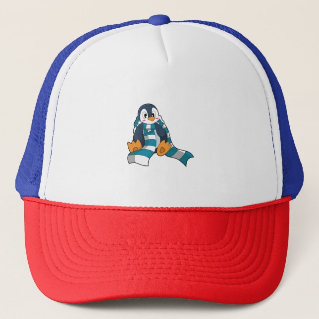 Casquette Pingouin avec Écharpe (Devant)