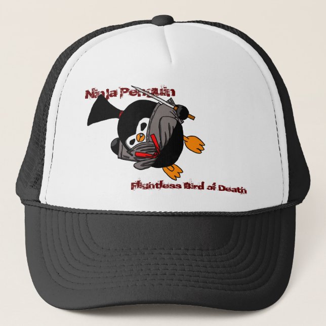 Casquette Pingouin de Ninja, oiseau incapable de voler de la (Devant)
