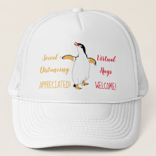 Casquette Pingouin Distants Sociaux Hugs Virtuels