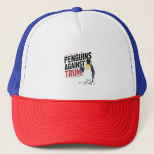 Casquette Pingouins contre Trump Anti Trump USA