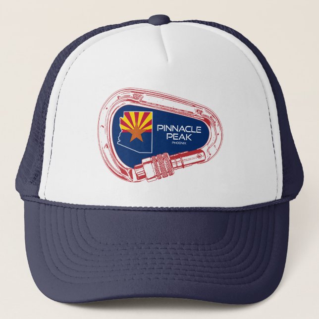 Casquette Pinnacle Peak Arizona Rock Escalade Carabiner (Devant)