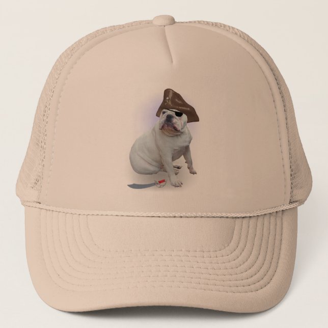 Casquette Pirate de bouledogue (Devant)