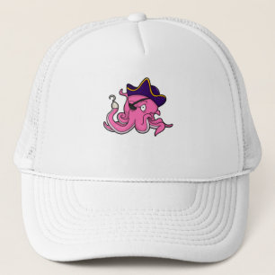Casquette Pirate d'octopus à la main tendue