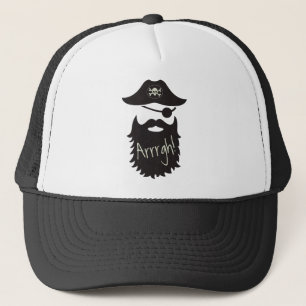 Casquette Pirate drôle avec le cache Arrrgh !