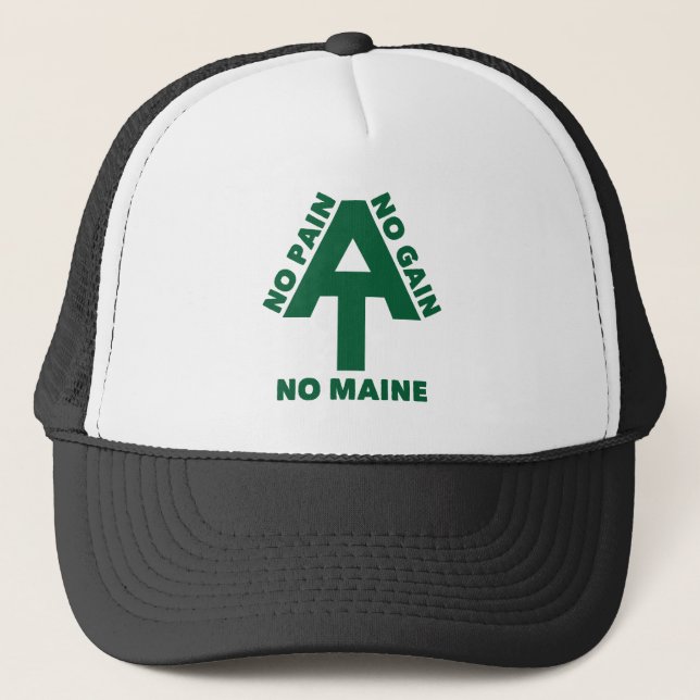 Casquette Piste des Appalaches Pas de douleur Pas de gain Pa (Devant)