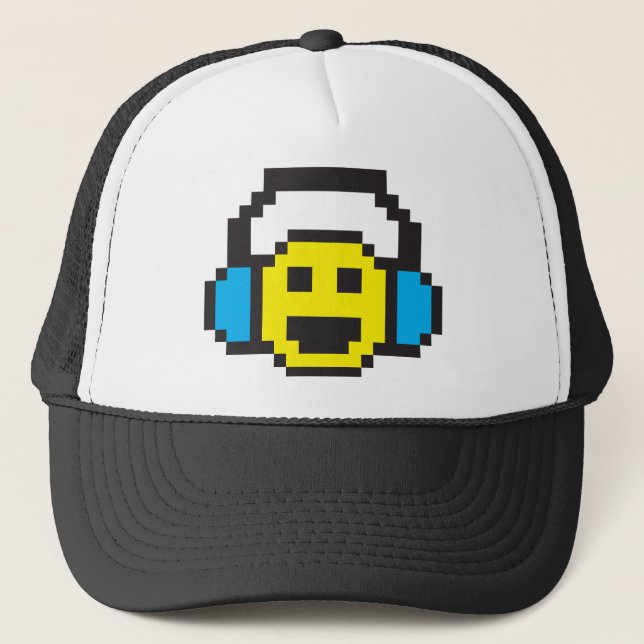 Casquette Pixel DJ (Devant)