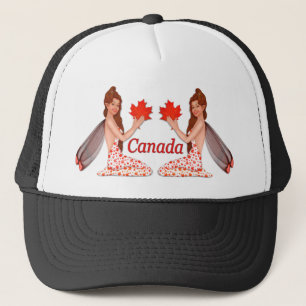 Casquette Pixie canadienne avec feuille d'érable