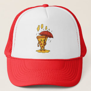 Casquette Pizza sous la pluie au fromage