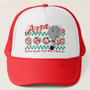 Casquette Pizza toute tranche de la manière I il rétro