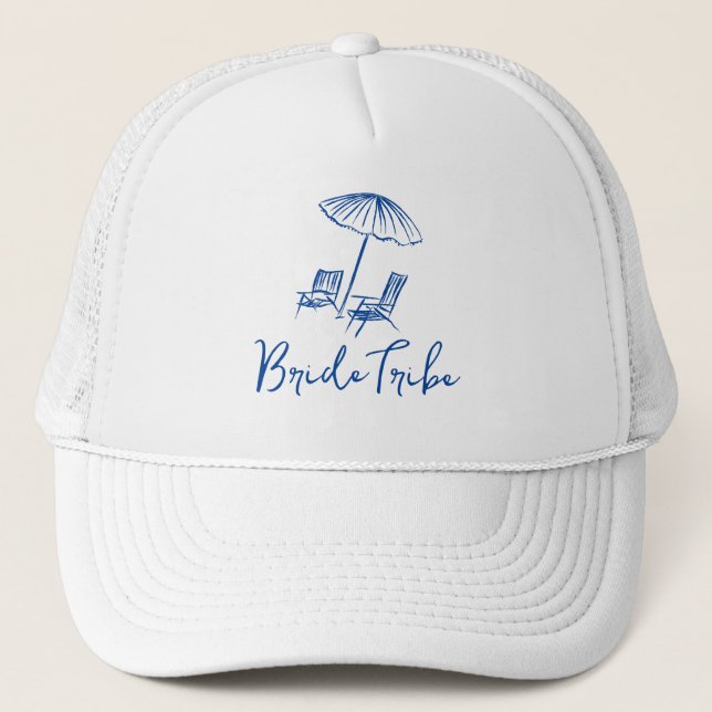 Casquette Plage Bachelorette week-end côtier (Devant)