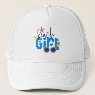 Casquette Plage branchée Fille Artsy Typographie Vacances