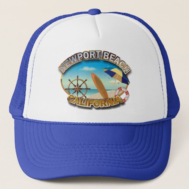 Casquette Plage de Newport, la Californie (Devant)