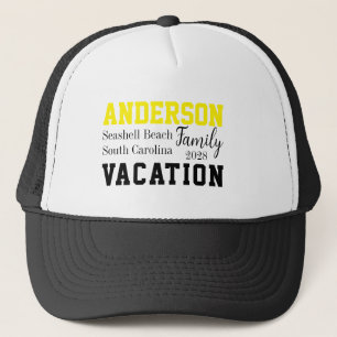 Casquette Plage Famille Vacances Correspondant Été