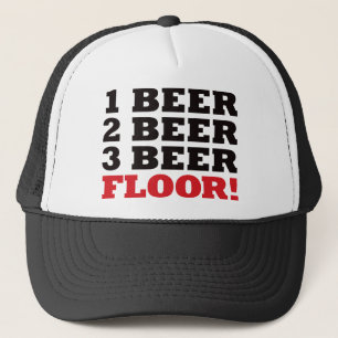 Casquette Plancher de 123 bières - rouge