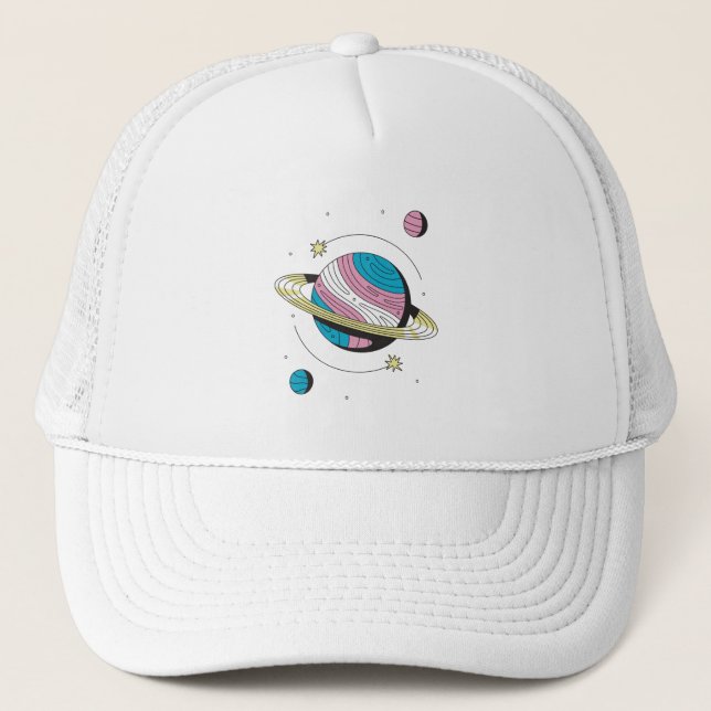 Casquette Planète transgenre (Devant)